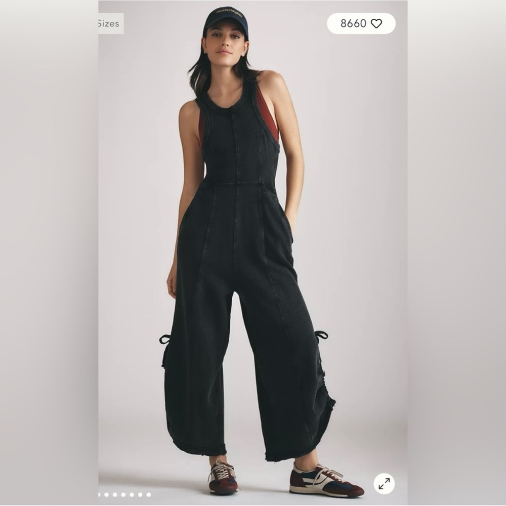 Cream Sleeveless Jumpsuit from Anthropologie Daily Practice